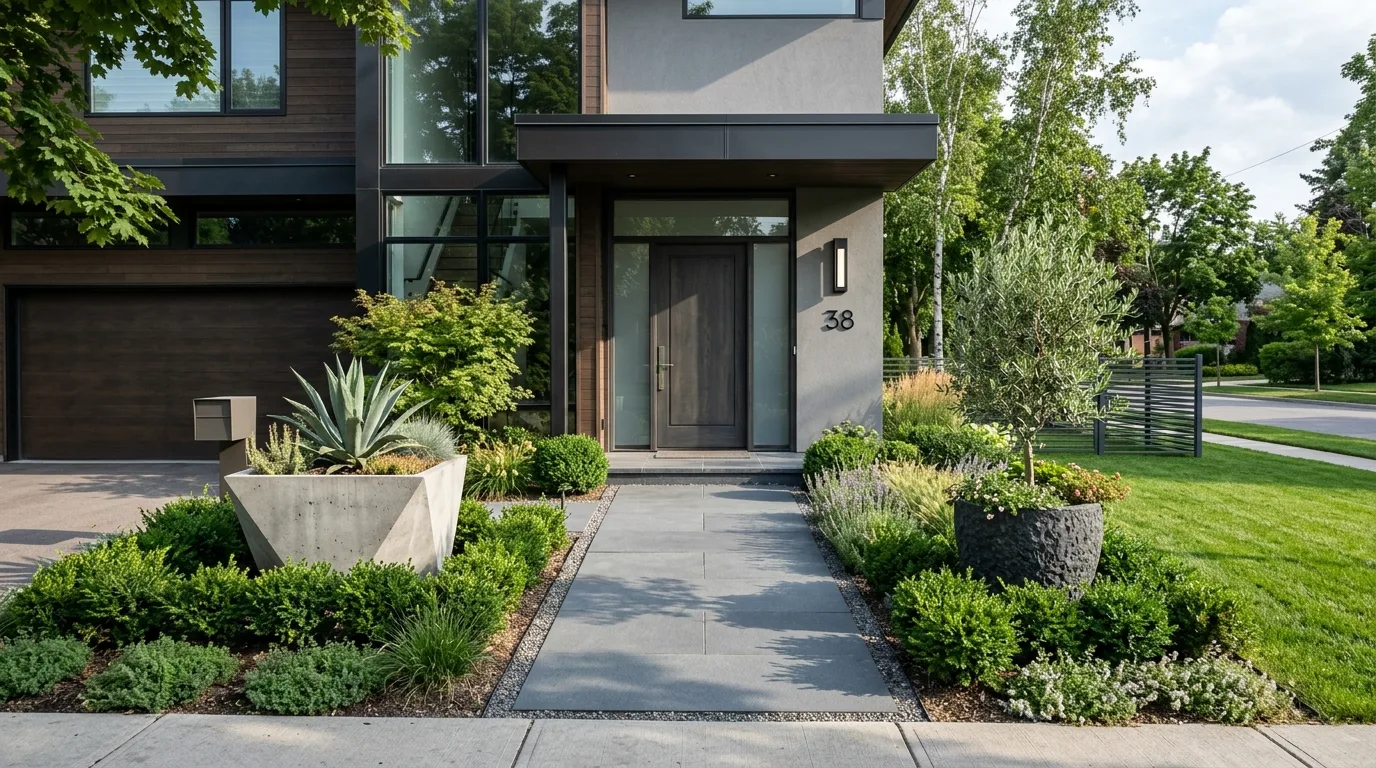 Large Paver Entry Walkway
